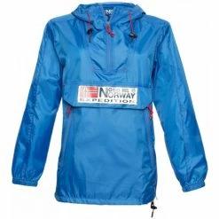 Geographical Norway Veste - parka - coupe-vent sport Choupa - capuche Vestes Couleur Bleu