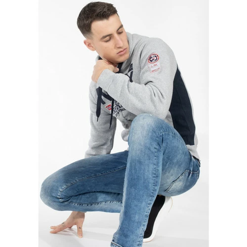Geographical Norway Sweat sport Gafont - imprimé - capuche Sweats & Polaires Couleur Gris clair 5 Geographical Norway Sweat sport Gafont - imprimé - capuche Sweats & Polaires Couleur Gris clair – Image 3
