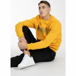 Geographical Norway Sweat sport Gantoine - uni - logo floqué Sweats & Polaires Couleur Jaune foncé -Geographical Norway Soldes 21563793 500 C