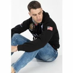 Geographical Norway Sweat sport Gantub - capuche Sweats & Polaires Couleur Noir -Geographical Norway Soldes 21563796 500 C