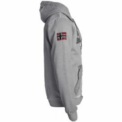 Geographical Norway Sweat sport Gimdo - logo - capuche Sweats & Polaires Couleur Gris clair -Geographical Norway Soldes 21563797 500 C