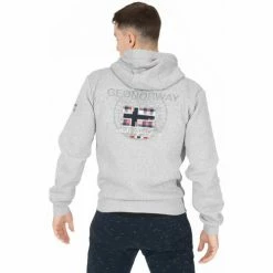 Geographical Norway Sweat sport Glacier - logo - capuche Sweats & Polaires Couleur Gris clair -Geographical Norway Soldes 21563798 500 E
