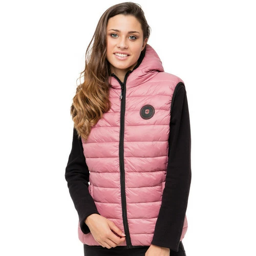 Geographical Norway Gilet sans manches Venus - capuche Manteaux Couleur Rose poudre 3 Geographical Norway Gilet sans manches Venus - capuche Manteaux Couleur Rose poudre