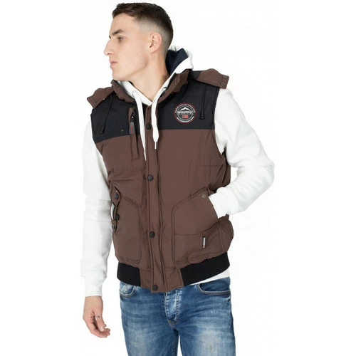 Geographical Norway Doudoune sans manches Vortex - capuche Manteaux Couleur Marron 4 Geographical Norway Doudoune sans manches Vortex - capuche Manteaux Couleur Marron – Image 2