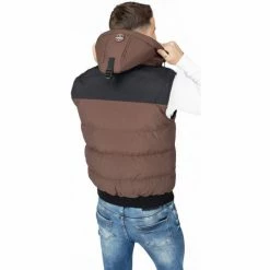 Geographical Norway Doudoune sans manches Vortex - capuche Manteaux Couleur Marron 11 Geographical Norway Doudoune sans manches Vortex - capuche Manteaux Couleur Marron -Geographical Norway Soldes 21563807 500 E