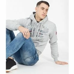 Geographical Norway Sweat sport Folduc Sweats & Polaires Couleur Gris clair -Geographical Norway Soldes 21589565 500 C