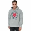 Geographical Norway Sweat sport Garlon - logo brodé - capuche - 100% coton Sweats & Polaires Couleur Gris clair -Geographical Norway Soldes 21589568 500 A