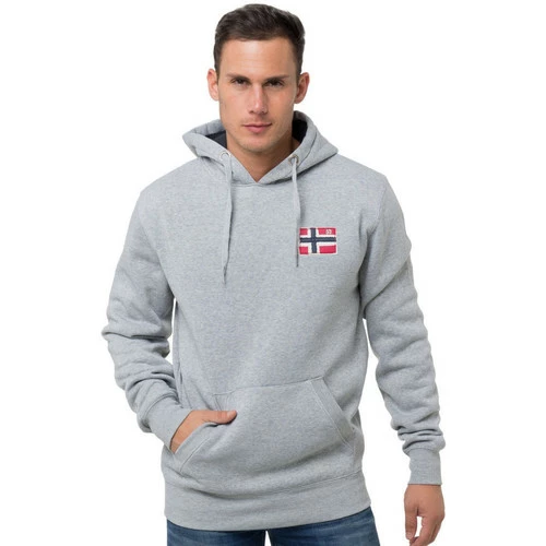 Geographical Norway Sweat sport Fonda - logo - capuche Sweats & Polaires Couleur Gris clair 3 Geographical Norway Sweat sport Fonda - logo - capuche Sweats & Polaires Couleur Gris clair