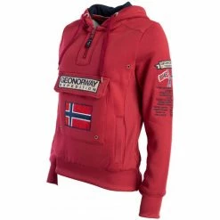 Geographical Norway Sweat Gymclass Sweats & Polaires Couleur Rouge carmin -Geographical Norway Soldes 21589582 500 D