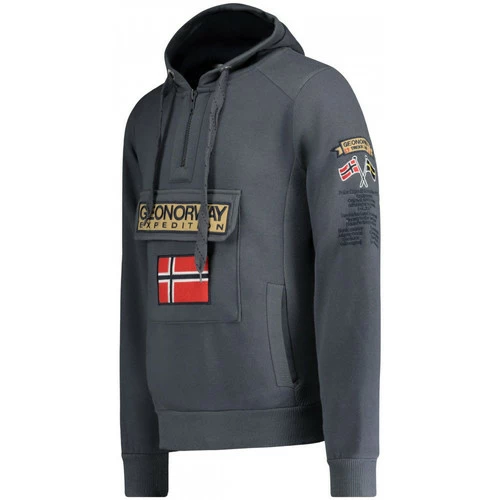 Geographical Norway Sweat Gymclass Sweats & Polaires Couleur Gris foncé 4 Geographical Norway Sweat Gymclass Sweats & Polaires Couleur Gris foncé – Image 2