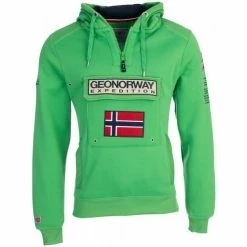 Geographical Norway Sweat Gymclass - motif brodé Sweats & Polaires Couleur Vert