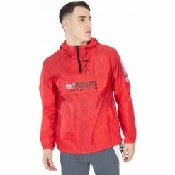 Geographical Norway Veste - parka - coupe-vent sport Boogee - résille - capuche Vestes Couleur Rouge