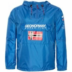Geographical Norway Coupe-vent Brest - capuche Vestes Couleur Bleu