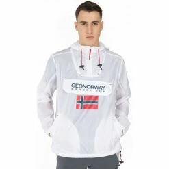 Geographical Norway Coupe-vent Brest - capuche Vestes Couleur Blanc