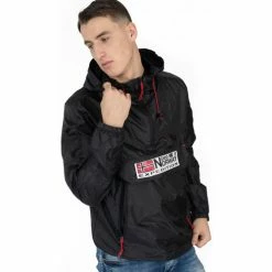 Geographical Norway Veste - parka - coupe-vent sport Choupa - résille - capuche Vestes Couleur Noir -Geographical Norway Soldes 21636133 500 C