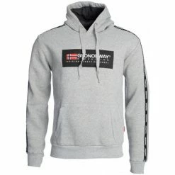 Geographical Norway Sweat sport Gathlem - logo - capuche Sweats & Polaires Couleur Gris clair