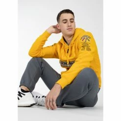 Geographical Norway Sweat Gymclass - motif brodé Sweats & Polaires Couleur Jaune foncé -Geographical Norway Soldes 21652381 500 F