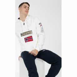 Geographical Norway Sweat Gymclass - motif brodé Sweats & Polaires Couleur Blanc -Geographical Norway Soldes 21652388 500 D