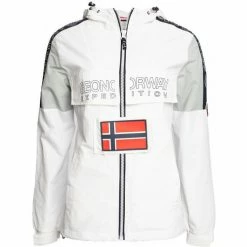 Geographical Norway Veste Astina Manteaux Couleur Blanc