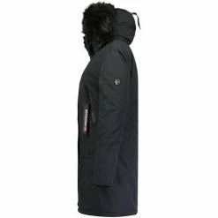 Geographical Norway Parka Femme Corta Manteaux Couleur Noir -Geographical Norway Soldes 21739891 500 C