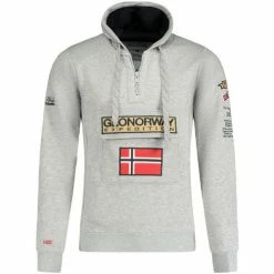 Geographical Norway Sweat Gymclass - motif brodé Sweats & Polaires Couleur Gris clair