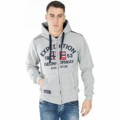 Geographical Norway Sweat Flag Sweats & Polaires Couleur Gris clair