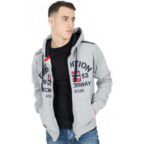 Geographical Norway Sweat Flag Sweats & Polaires Couleur Gris clair 4 Geographical Norway Sweat Flag Sweats & Polaires Couleur Gris clair – Image 2