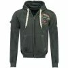 Geographical Norway Sweat Fudica - logo Sweats & Polaires Couleur Gris foncé -Geographical Norway Soldes 21756452 500 A