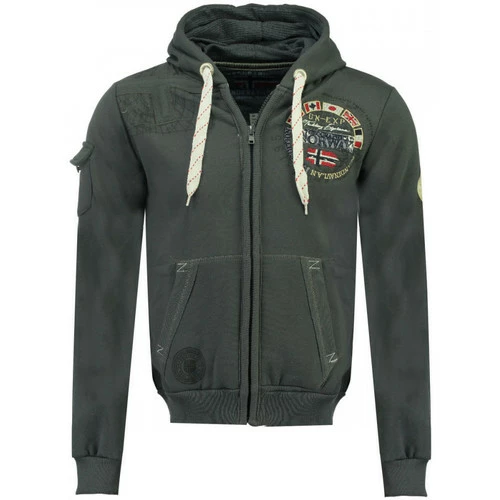 Geographical Norway Sweat Fudica - logo Sweats & Polaires Couleur Gris foncé -Geographical Norway Soldes 21756452 500 A