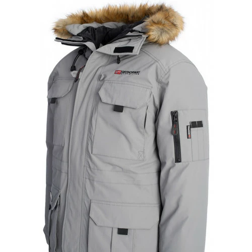 Geographical Norway Doudoune Alpes Manteaux Couleur Gris 4 Geographical Norway Doudoune Alpes Manteaux Couleur Gris – Image 2