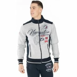 Geographical Norway Sweat Ferimi - logo Sweats & Polaires Couleur Gris clair