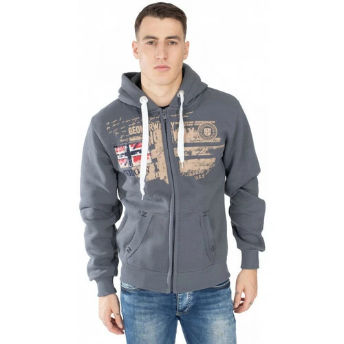 Geographical Norway Sweat Fohnson - logo Sweats & Polaires Couleur Gris foncé 3 Geographical Norway Sweat Fohnson - logo Sweats & Polaires Couleur Gris foncé