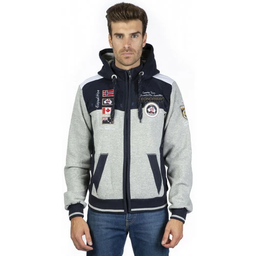 Geographical Norway Sweat Geday - logo Sweats & Polaires Couleur Gris clair 3 Geographical Norway Sweat Geday - logo Sweats & Polaires Couleur Gris clair