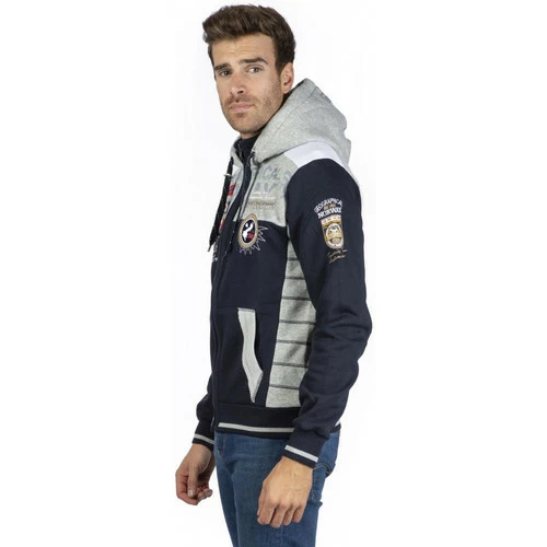 Geographical Norway Sweat Geday - logo Sweats & Polaires Couleur Gris clair 4 Geographical Norway Sweat Geday - logo Sweats & Polaires Couleur Gris clair – Image 2