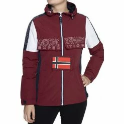 Geographical Norway Veste Astina Manteaux Couleur Bordeau