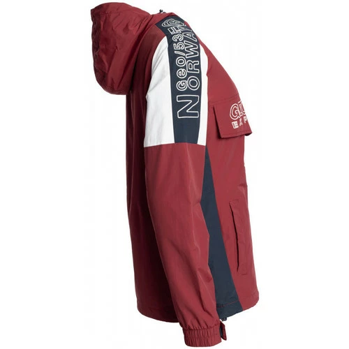 Geographical Norway Parka Astina - logo - capuche avec liens de serrage et stopper Manteaux Couleur Bordeau 5 Geographical Norway Parka Astina - logo - capuche avec liens de serrage et stopper Manteaux Couleur Bordeau – Image 3