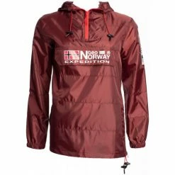 Geographical Norway Veste - parka - coupe-vent sport Boogee - résille - capuche Vestes Couleur Bordeau -Geographical Norway Soldes 21799324 500 F