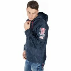Geographical Norway Veste - parka - coupe-vent sport Boogee - résille - capuche Vestes Couleur Bleu marine -Geographical Norway Soldes 21799325 500 C