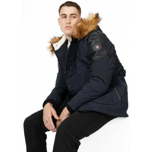 Geographical Norway Anorak Bravour Manteaux Couleur Bleu marine 4 Geographical Norway Anorak Bravour Manteaux Couleur Bleu marine – Image 2