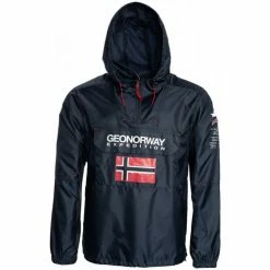 Geographical Norway Coupe-vent Brest - capuche Vestes Couleur Bleu marine