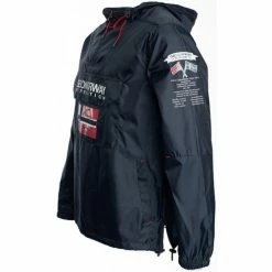 Geographical Norway Coupe-vent Brest - capuche Vestes Couleur Bleu marine -Geographical Norway Soldes 21799331 500 C