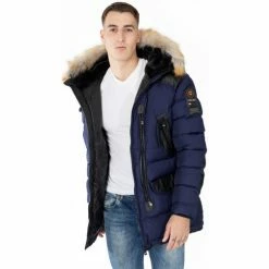 Geographical Norway Doudoune Buckleberry Manteaux Couleur Bleu marine -Geographical Norway Soldes 21799339 500 C