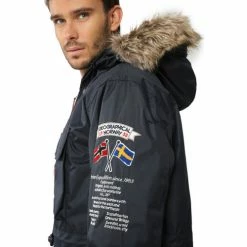 Geographical Norway Doudoune Building Manteaux Couleur Bleu marine -Geographical Norway Soldes 21799341 500 D