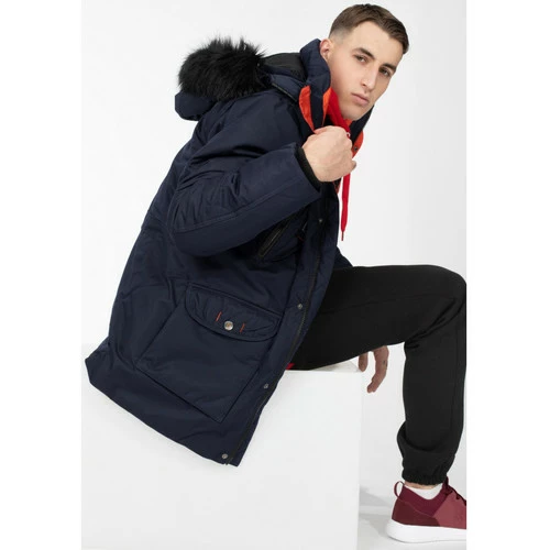 Geographical Norway Ensemble COACH Manteaux Couleur Bleu marine 4 Geographical Norway Ensemble COACH Manteaux Couleur Bleu marine – Image 2