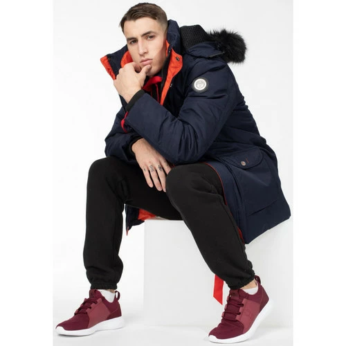 Geographical Norway Ensemble COACH Manteaux Couleur Bleu marine 5 Geographical Norway Ensemble COACH Manteaux Couleur Bleu marine – Image 3