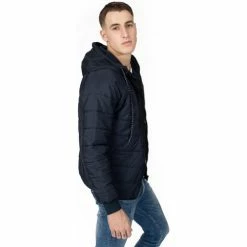 Geographical Norway Doudoune Compah - capuche Manteaux Couleur Bleu marine -Geographical Norway Soldes 21799365 500 C