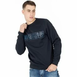 Geographical Norway Sweat sport Gantoine - uni - logo floqué Sweats & Polaires Couleur Bleu marine -Geographical Norway Soldes 21799393 500 B