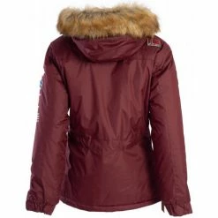 Geographical Norway Doudoune Build - fourrure synthétique Manteaux Couleur Bordeau -Geographical Norway Soldes 21799407 500 D