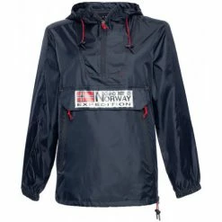 Geographical Norway Veste - parka - coupe-vent sport Choupa - capuche Vestes Couleur Bleu marine