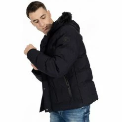 Geographical Norway Doudoune Dandy - fourrure synthétique Manteaux Couleur Bleu marine -Geographical Norway Soldes 21799416 500 C